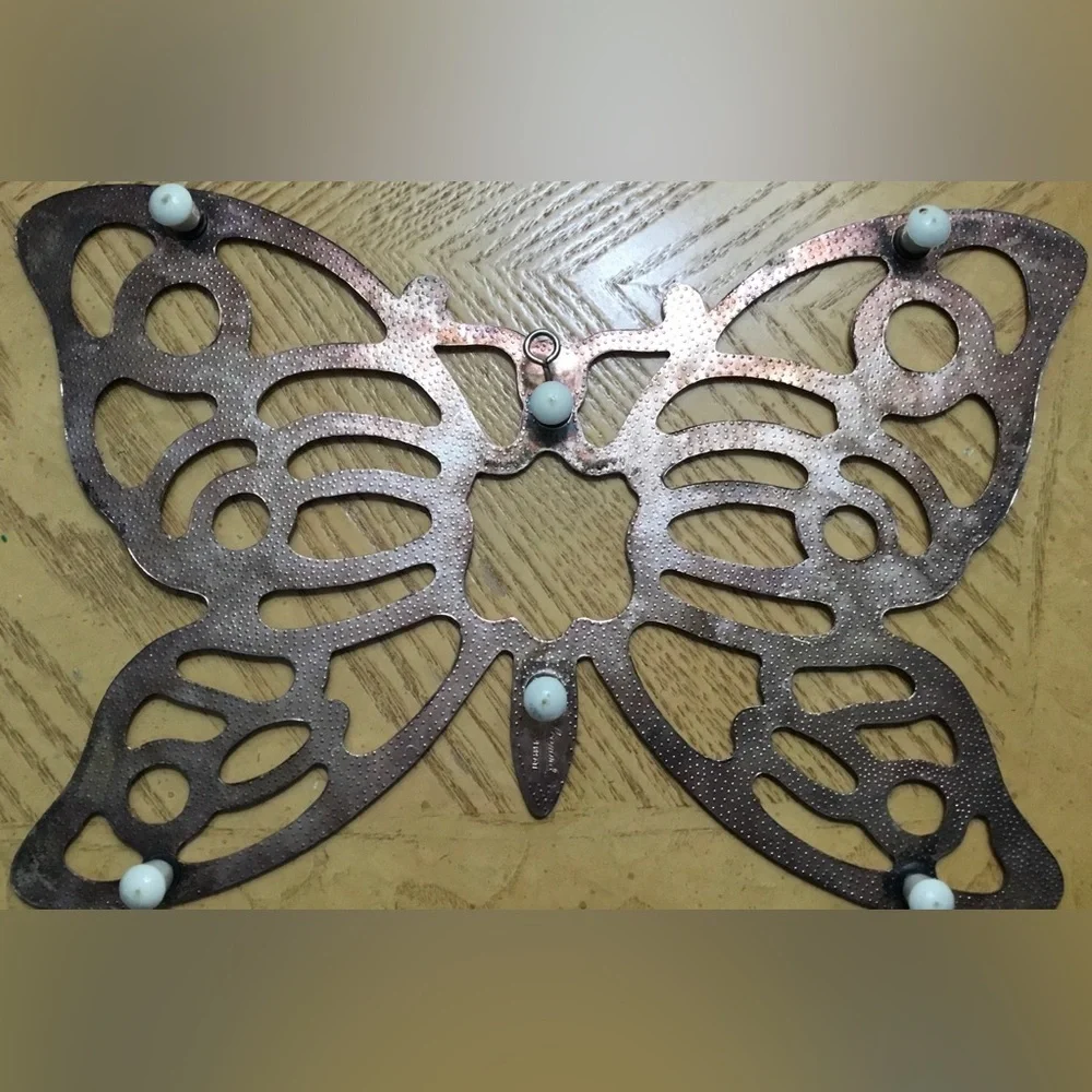 The Butterfly Trivet by Leonard. Silverplate Made in Italy